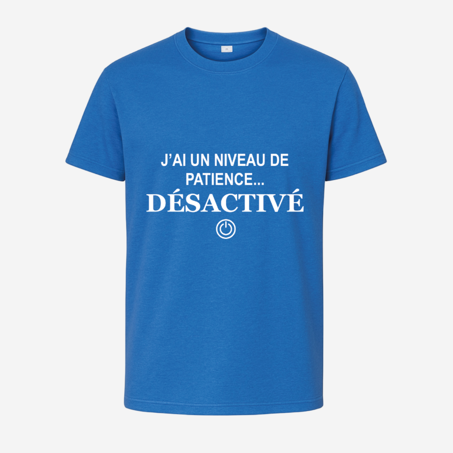 "J'ai un niveau de patience... désactivé"