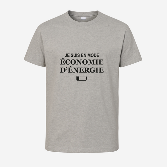 "Je suis en mode économie d'énergie"