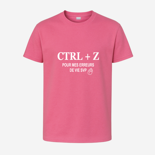 "Ctrl + Z pour mes erreurs de vie svp"