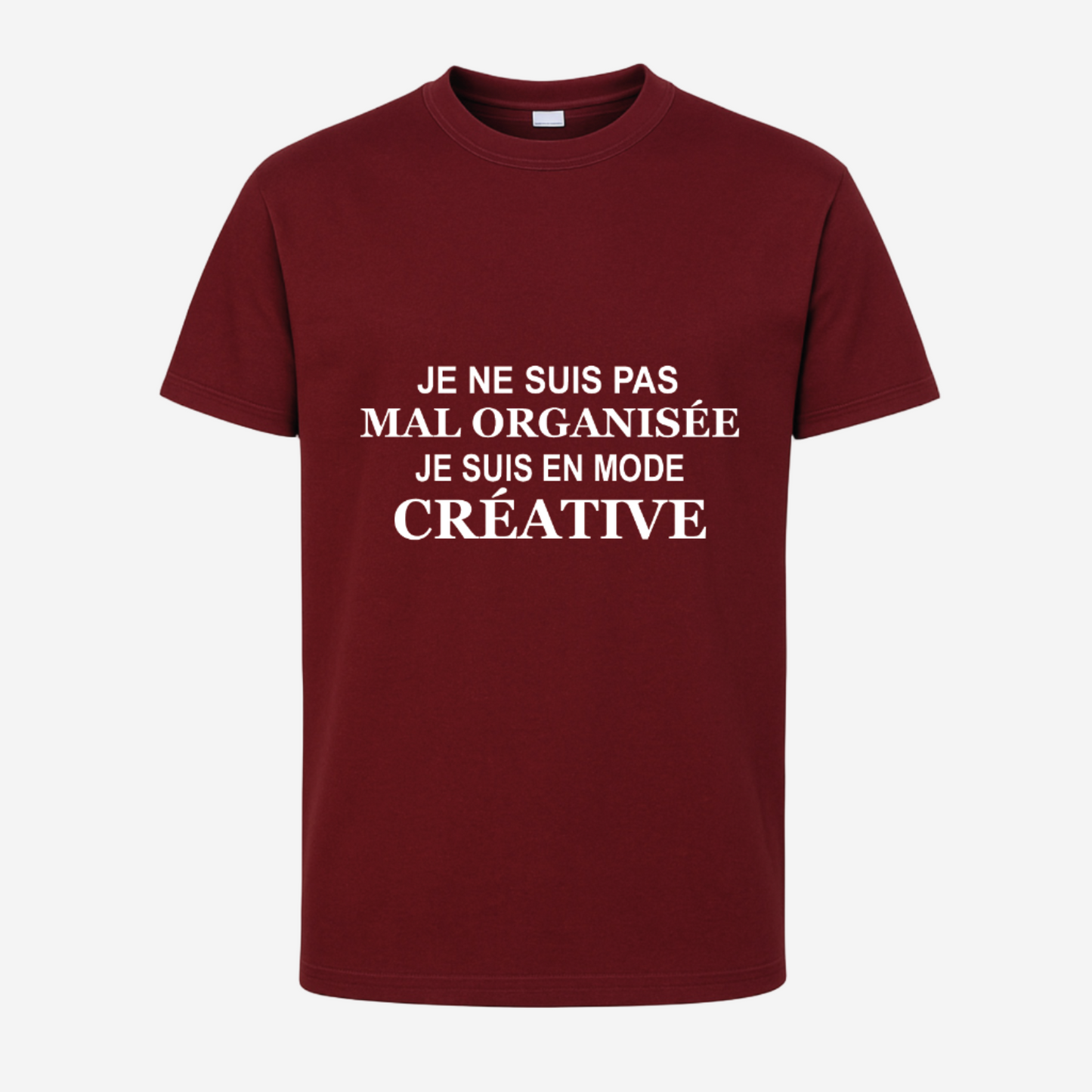 "Je ne suis pas mal organisé, je suis en mode créatif"