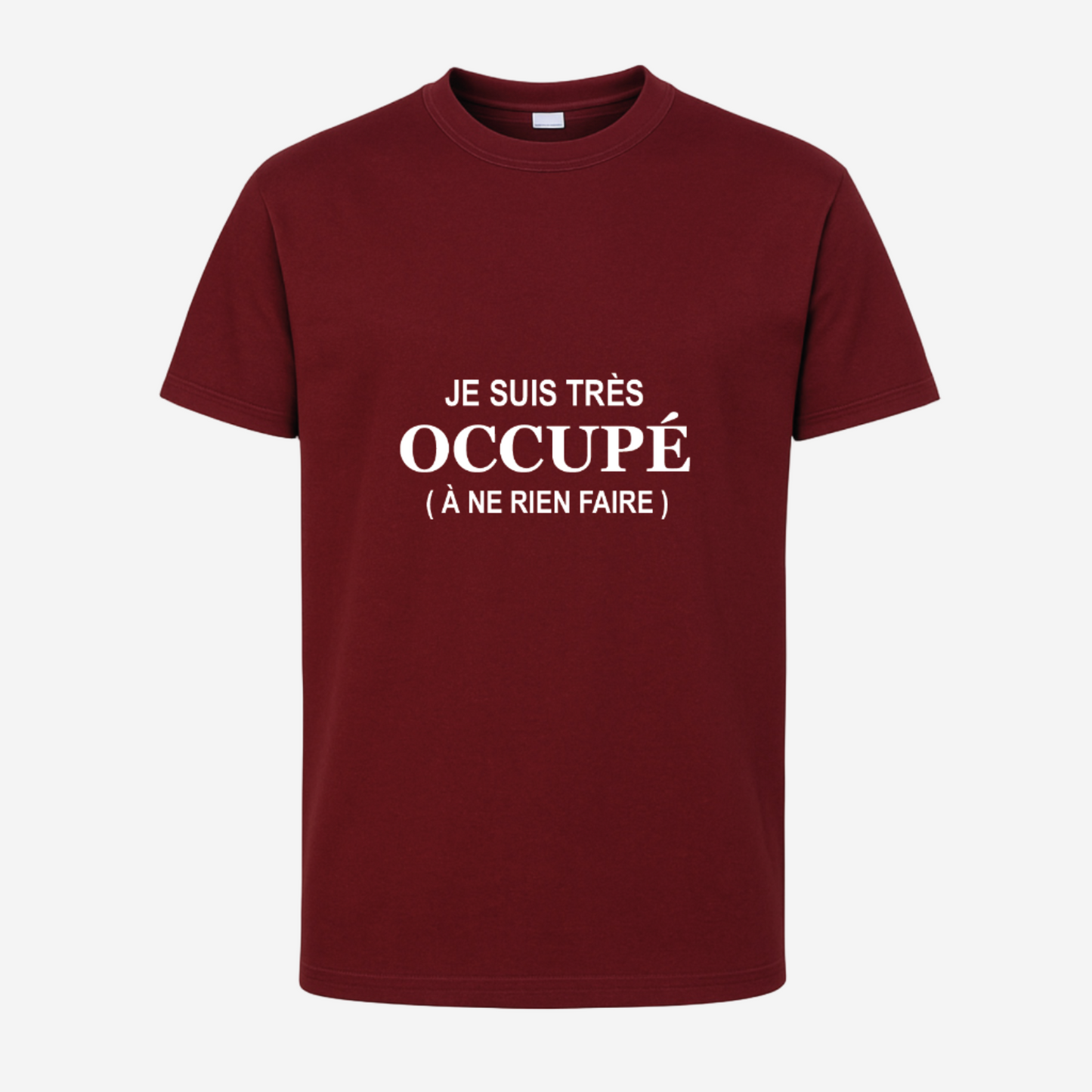 "Je suis très occupé, à ne rien faire"