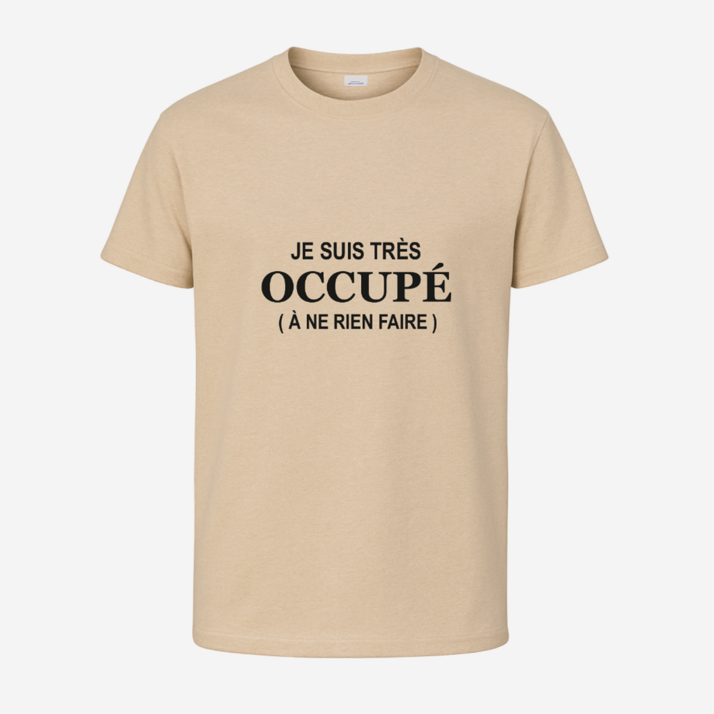 "Je suis très occupé, à ne rien faire"