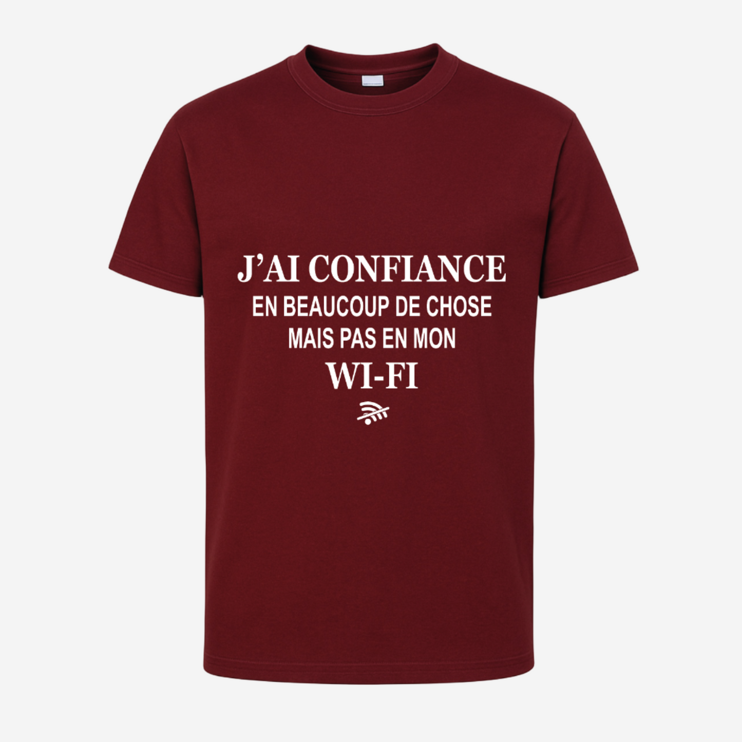 "J'ai confiance en beaucoup de chose mais pas en ma Wi-Fi"