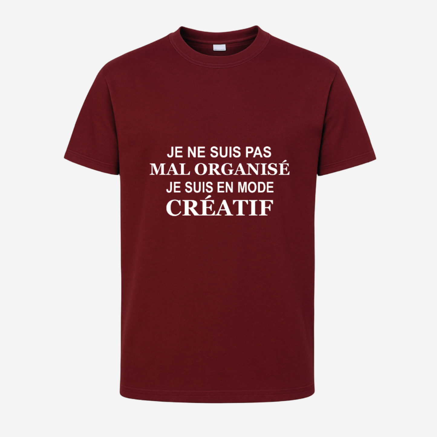 "Je ne suis pas mal organisé, je suis en mode créatif"