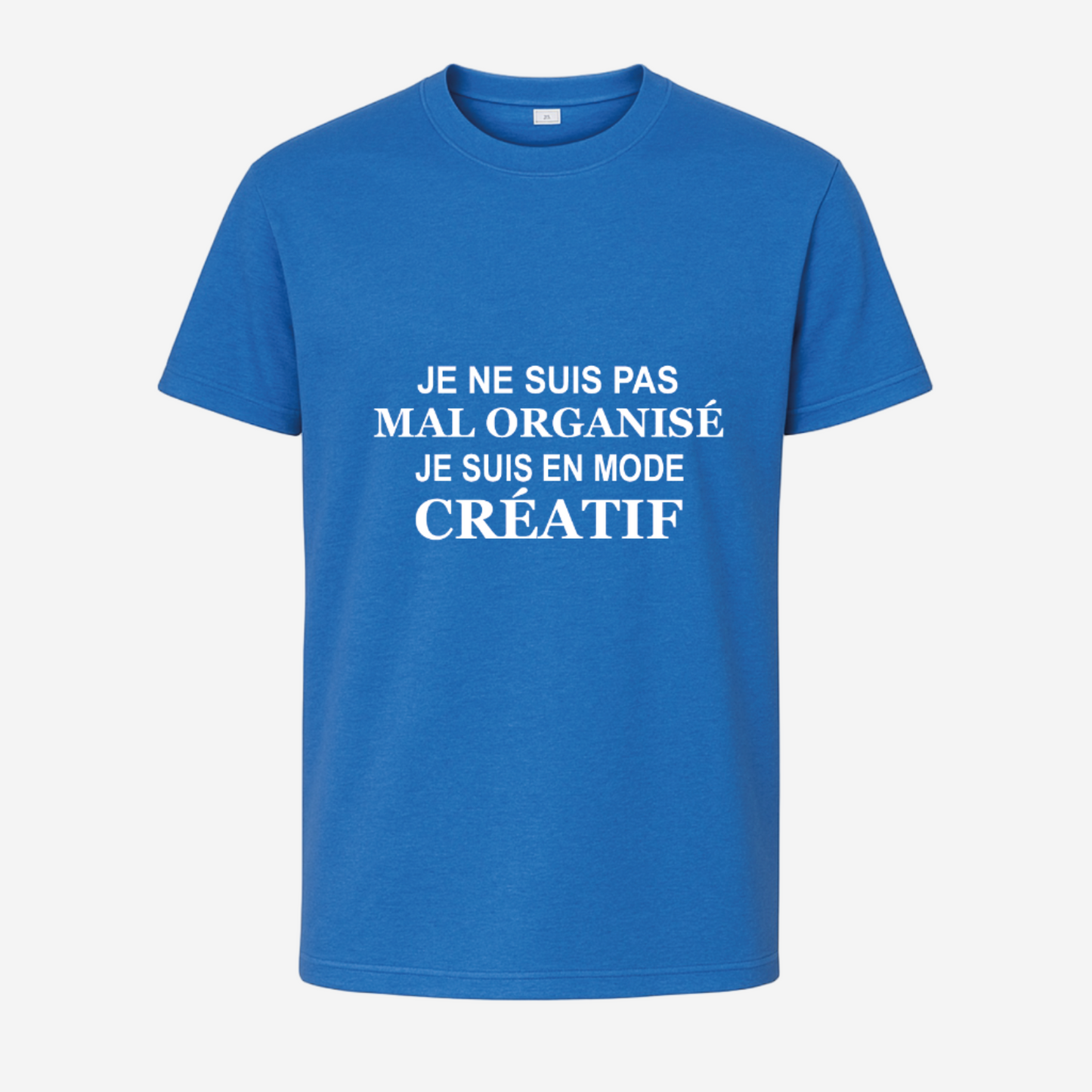 "Je ne suis pas mal organisé, je suis en mode créatif"