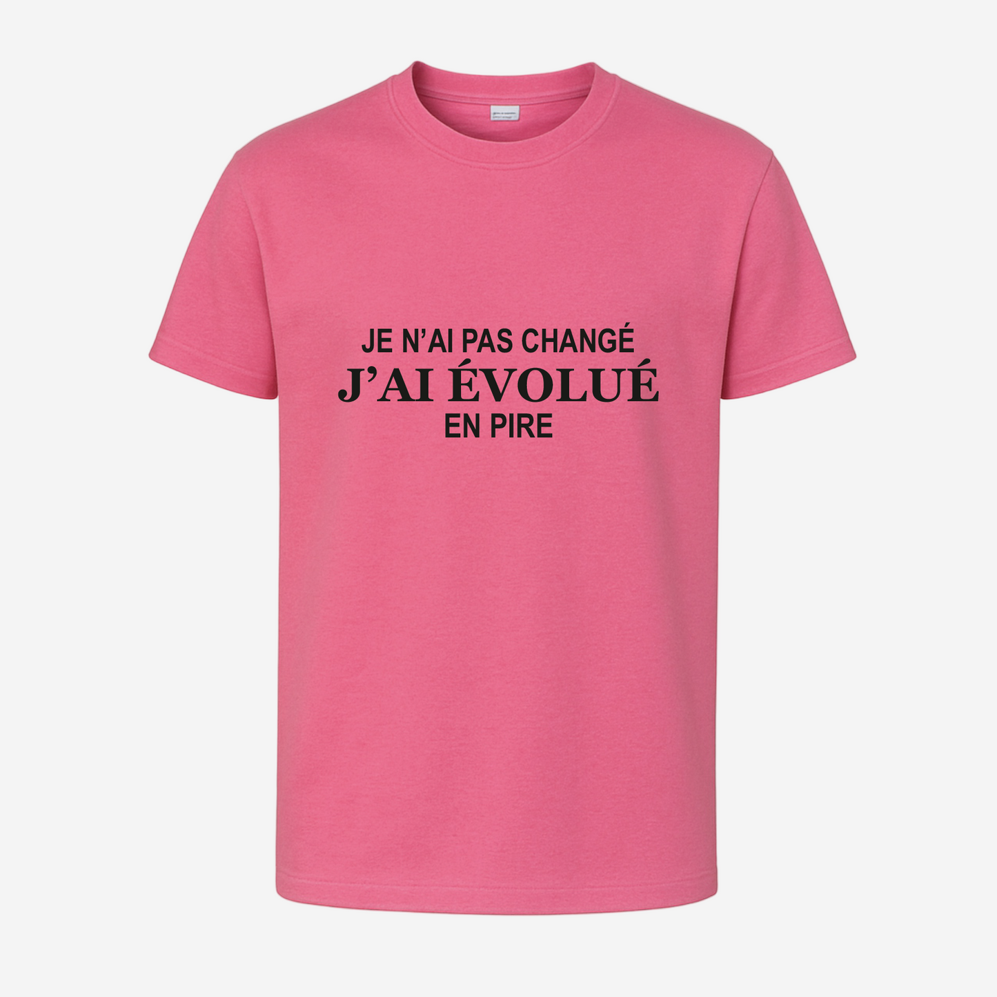 "Je n'ai pas changé, j'ai évolué en pire"