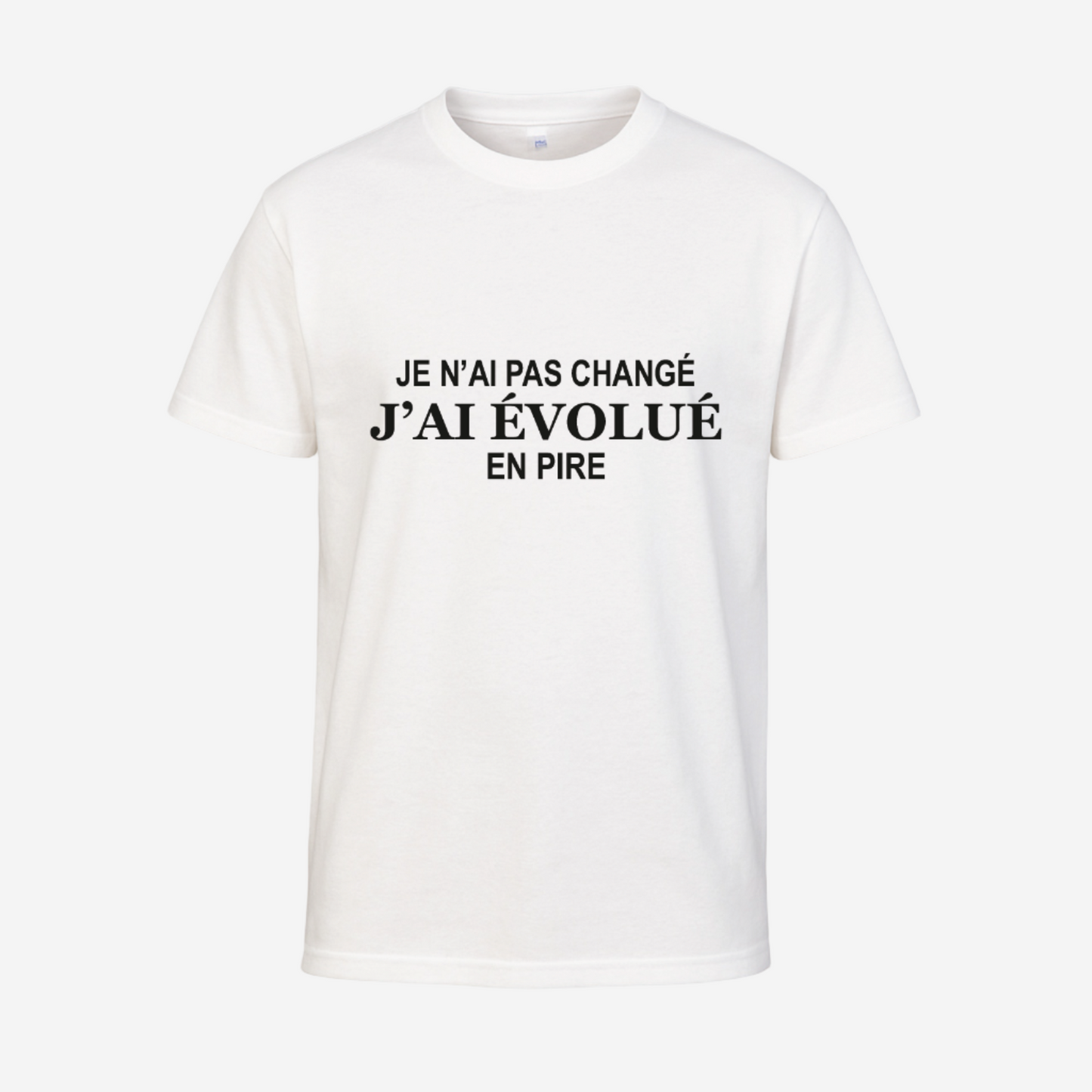 "Je n'ai pas changé, j'ai évolué en pire"