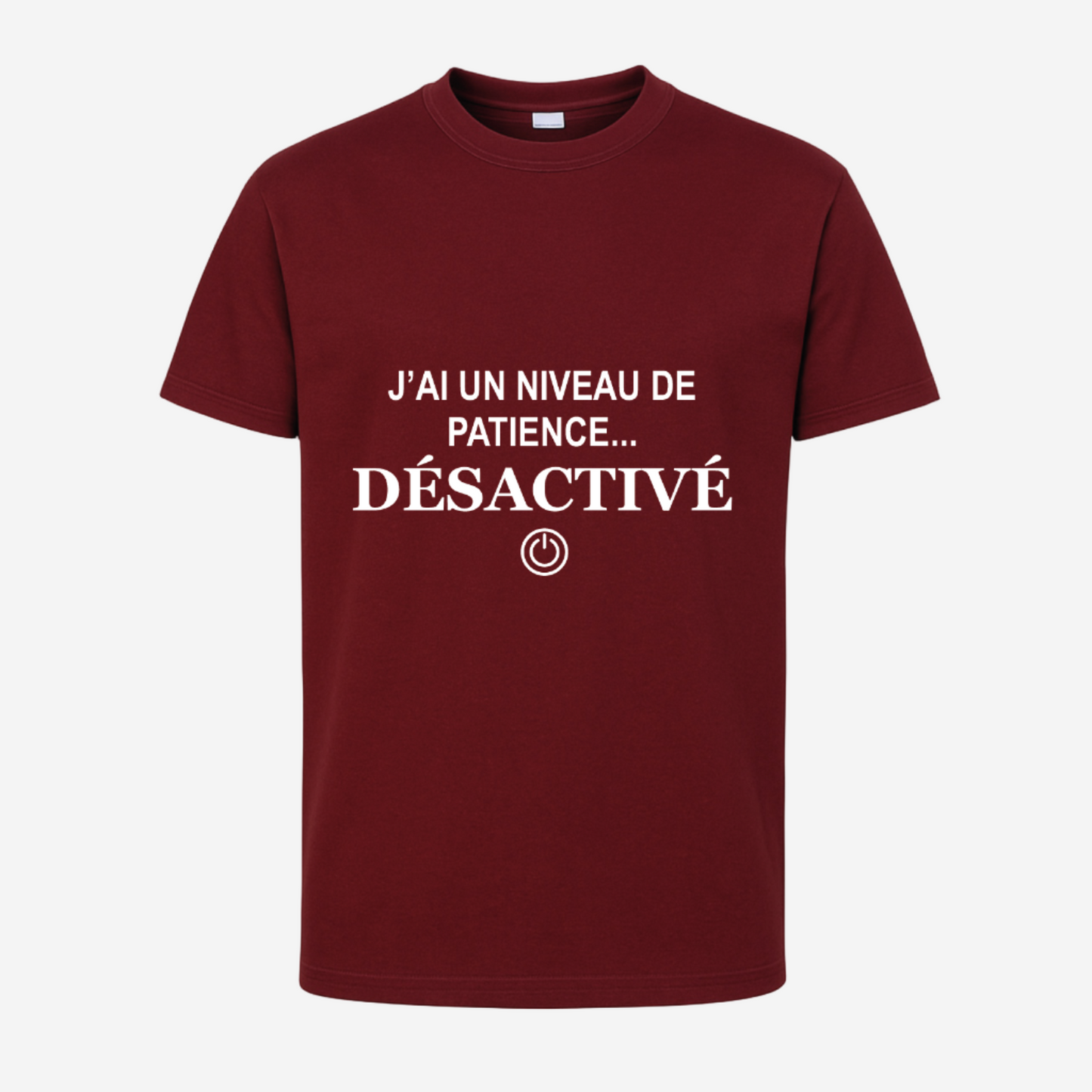 "J'ai un niveau de patience... désactivé"