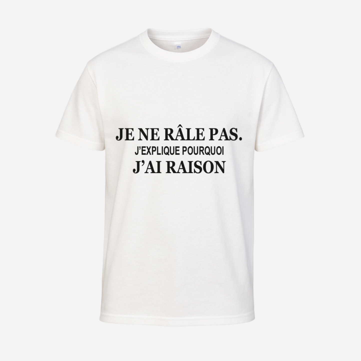 "Je ne râle pas. J'explique pourquoi j'ai raison"