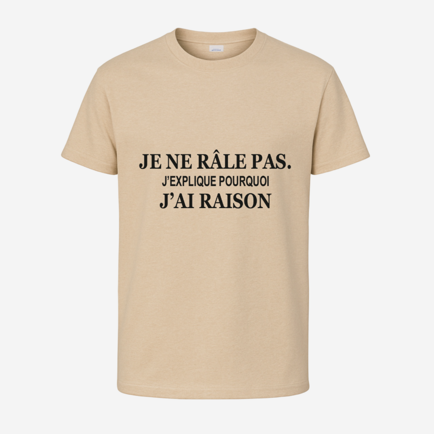 "Je ne râle pas. J'explique pourquoi j'ai raison"