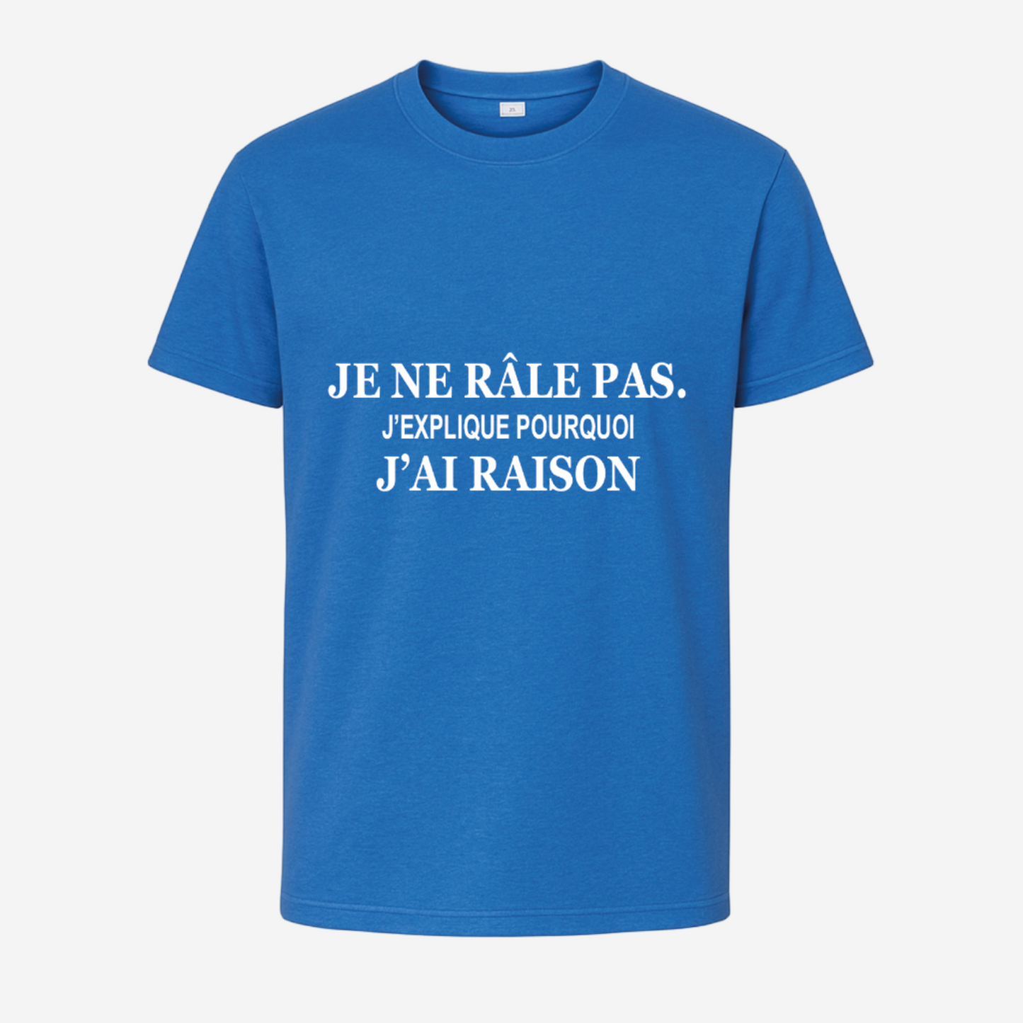 "Je ne râle pas. J'explique pourquoi j'ai raison"