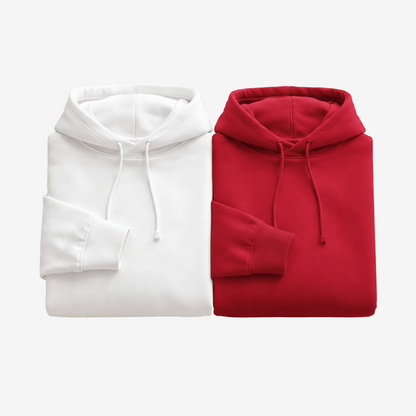 Lot de 2 hoodies couple personnalisés