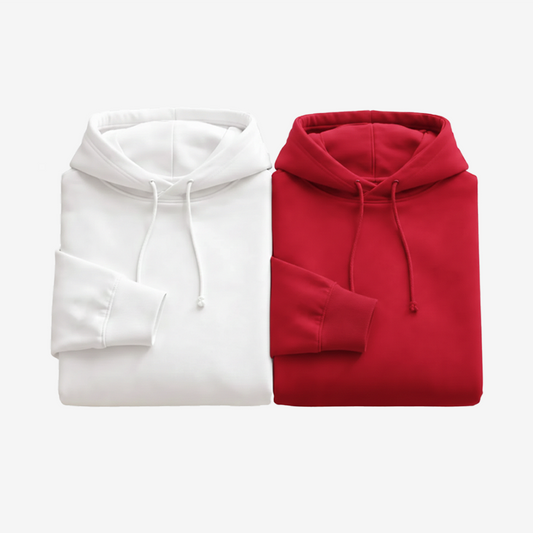 Lot de 2 hoodies couple personnalisés